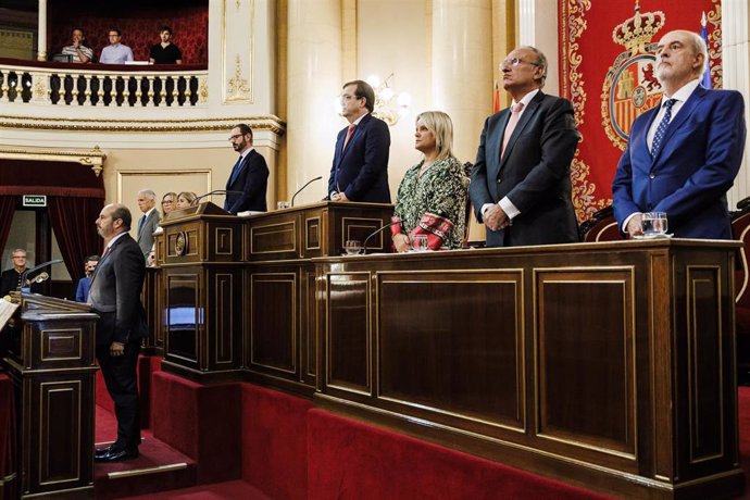 Archivo - El nuevo presidente, Pedro Rollán, durante la Sesión Constitutiva, en la Sesión Constitutiva, en el hemiciclo de la Cámara Alta, a 17 de agosto de 2023, en Madrid (España). El Congreso de los Diputados y el Senado surgidos de las elecciones ge