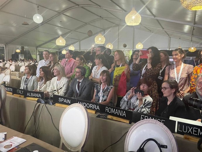 Acto en el que se ha conocido el reconocimiento de la transhumancia de Andorra como patrimonio inmaterial por la Unesco