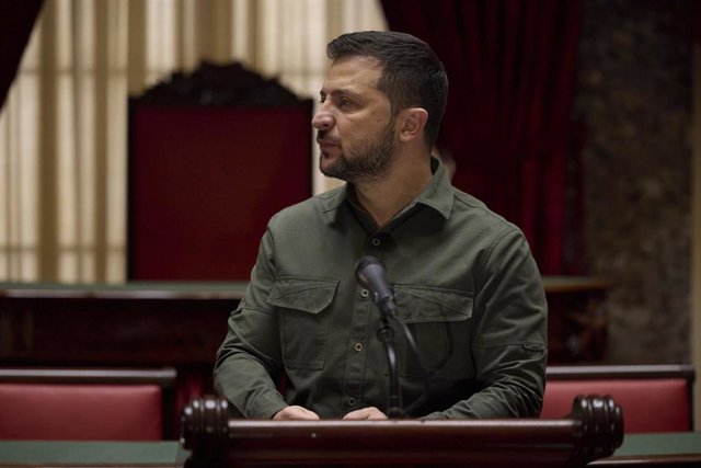 Archivo - El presidente de Ucrania, Volodimir Zelenski