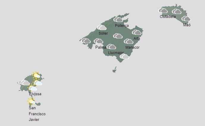 El tiempo hoy miércoles, 6 de diciembre, en Baleares.