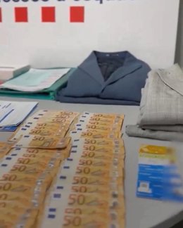 Dinero encontrado en los registros.