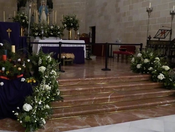 Interior de la Iglesia de Santiago en Jerez de la Frontera