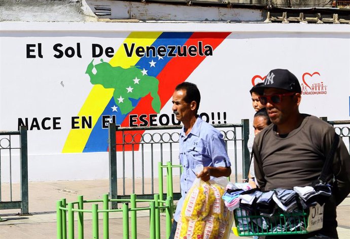 Mural que reivindica la soberanía venezolana en el Esequibo