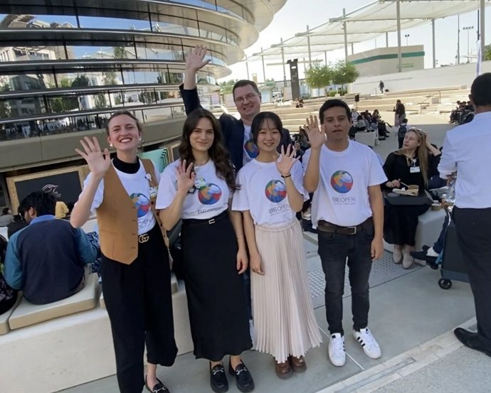 Winners of BE OPEN's competition at COP28