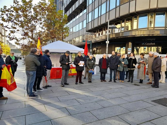 Imagen del acto convocado por Sociedad Civil Navarra en conmemoración del 45 aniversario de la Constitución
