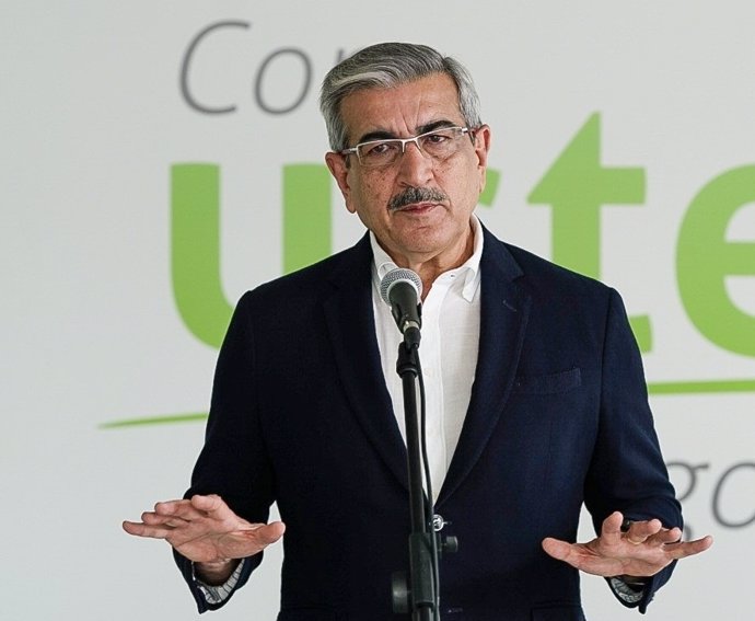 El presidente de Nueva Canarias-Bloque Canarista (NC-bc), Román Rodríguez