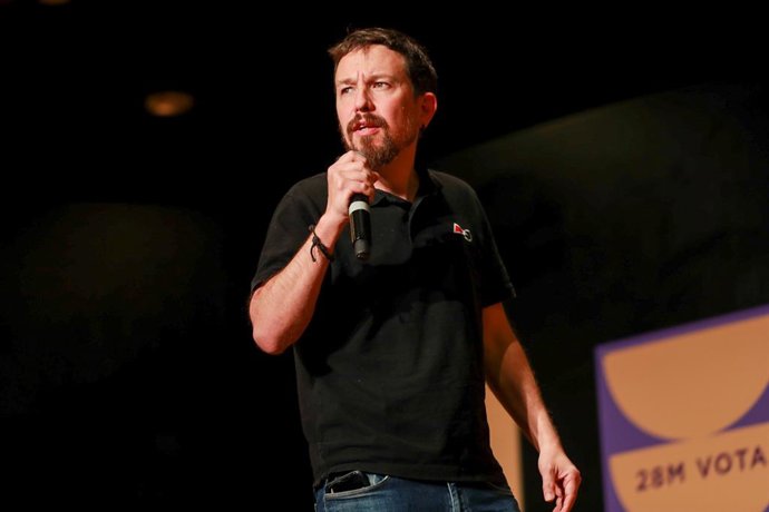 Archivo - L'exvicepresident segon del Govern central i exlíder de Podem, Pablo Iglesias