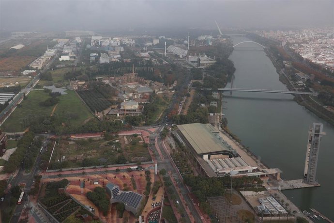 Vista de la Cartuja desde Torre Sevilla.