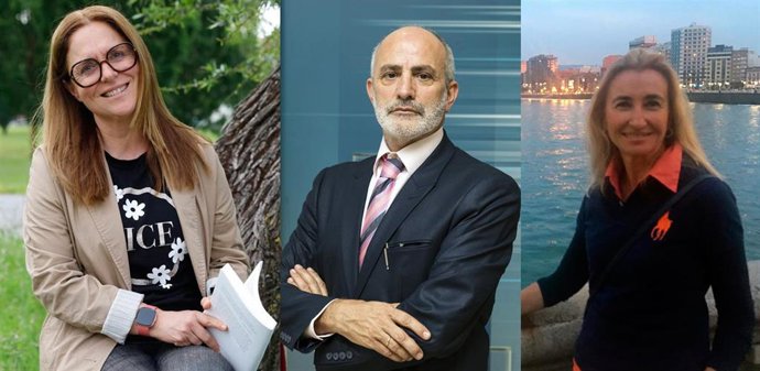 María Luisa Sánchez , Miguel Rodríguez, Beatriz López y nuevos gerentes de las áreas sanitarias de Oviedo, Avilés y Gijón