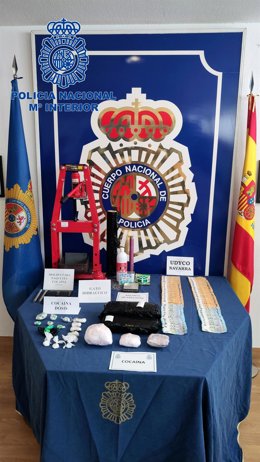 El material incautado.