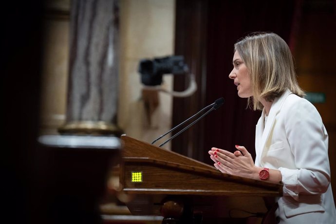 Archivo - La presidenta de los comuns en el Parlament, Jéssica Albiach