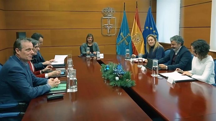 Consejo de Gobierno del Principado presideidi por la vicepresidenta, Gimena Llamedo.