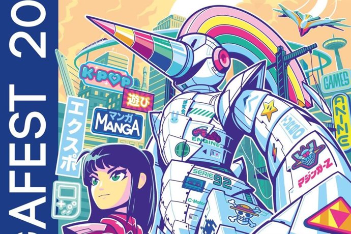 Cartel de la edición número 14 del Mangafest.