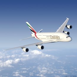 Archivo - Un avió d'Emirates