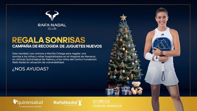 La Rafa Nadal Academy se une a la jugadora de pádel Marta Ortega para regalar sonrisas por Navidad