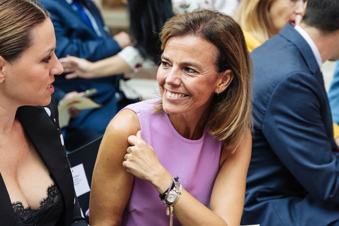 Archivo - La concejal delegada de Turismo del Ayuntamiento de Madrid, Almudena Maíllo, durante la presentación de la programación de Hispanidad 2023, en la Real Casa de Correos, a 15 de septiembre de 2023, en Madrid (España).