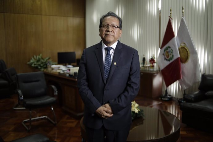 Archivo - January 8, 2019, Lima, PERU: LIMA, MARTES 8 DE NERO DEL 2018.ENTREVISTA AL FISCAL SUPREMO PABLO SANCHEZ VELARDE EN SU OFICINA DEL FISCAL DE LA NACION.