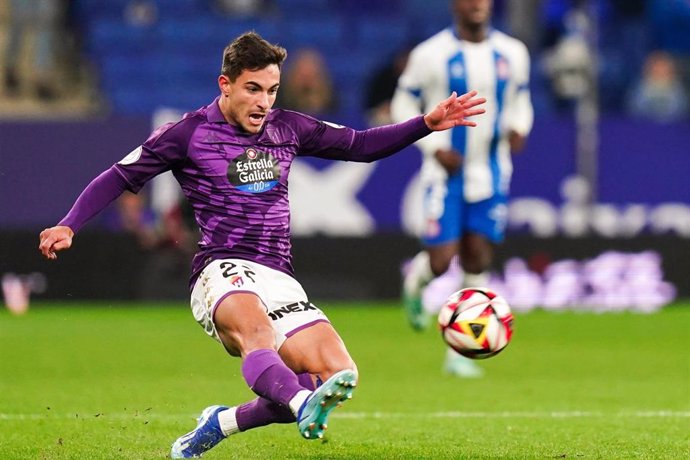 Lucas Rosa, durante un partido con el Real Valladolid.