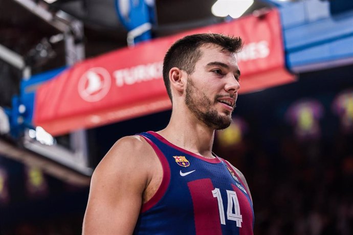 Willy Hernangomez of Fc Barcelona during the Turkish Airlines EuroLeague, match played between FC Barcelona and Valencia Basket  at Palau Blaugrana on November 18, 2023 in Barcelona, Spain.