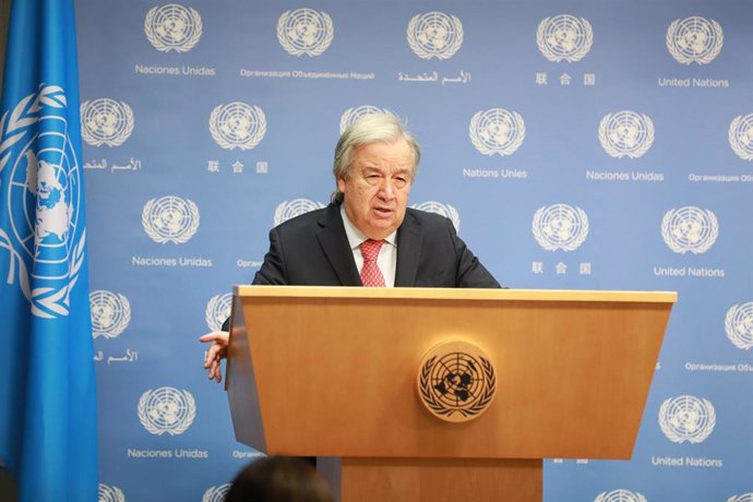 Archivo - El secretario general de la ONU, António Guterres