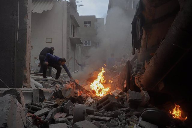 Ruinas en la Franja de Gaza