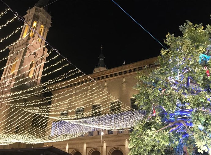 Iluminación de Zaragoza en Navidad