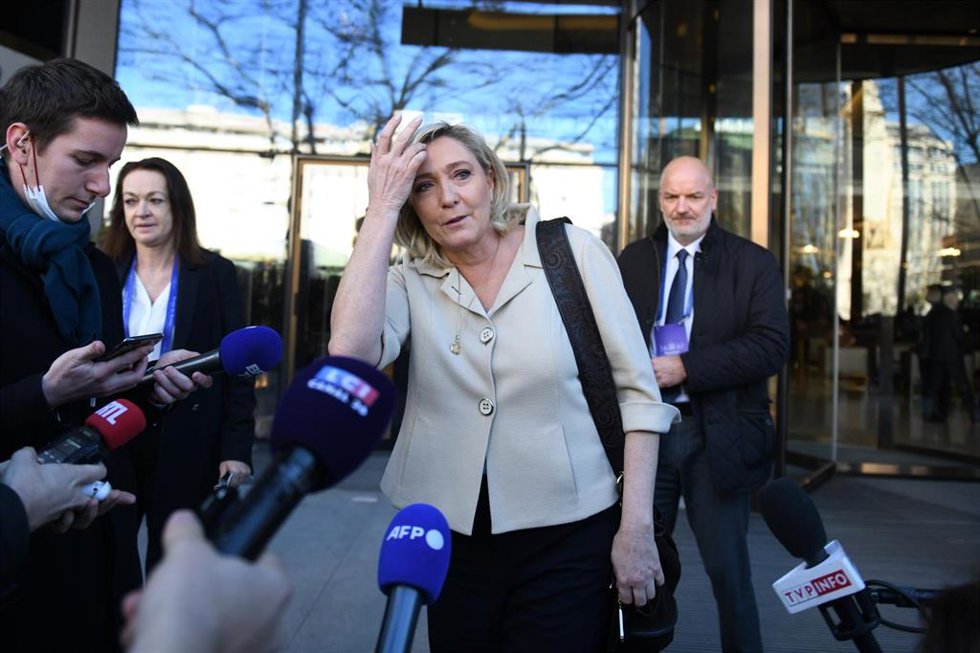 Archivo - La excandidata presidencial del partido francés Agrupación Nacional, Marine Le Pen,