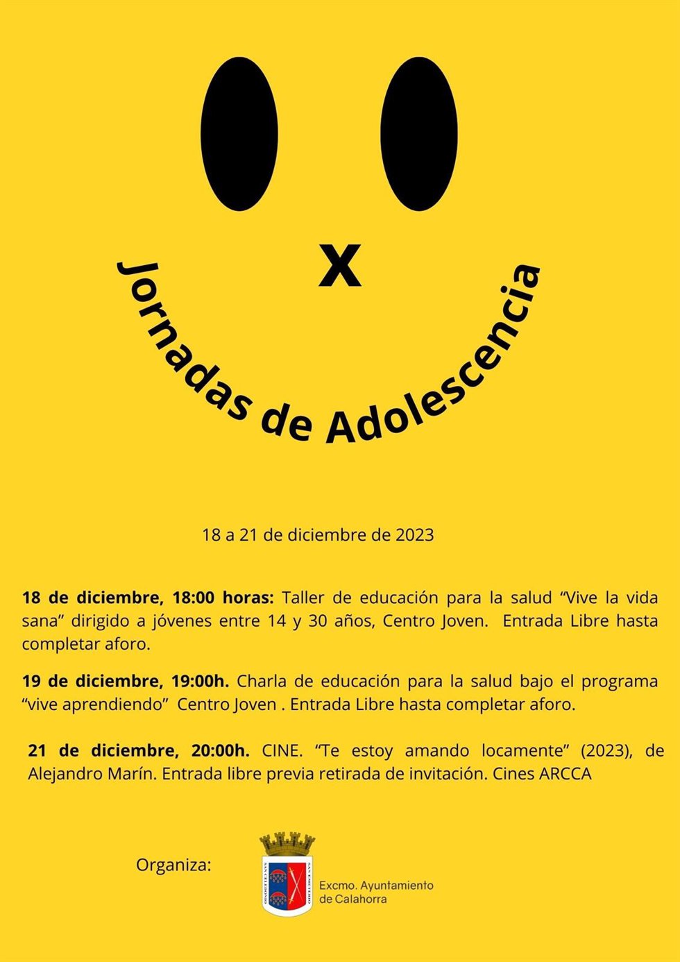 La salud de los jóvenes centrará la X edición de las Jornadas de Adolescencia de Calahorra