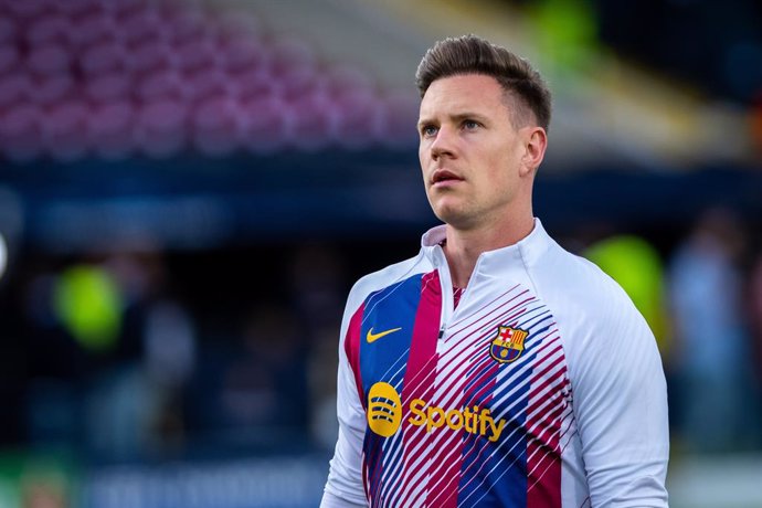 Archivo - Marc-Andre ter Stegen of FC Barcelona looks on during the UEFA Champions League, Group H, football match played between FC Barcelona and Shakhtar Donetsk at Estadio Olimpico de Montjuic on October 25, 2023, in Barcelona, Spain.
