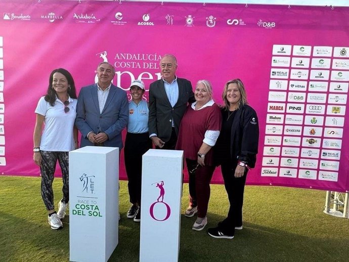 Salado destaca a Ana Peláez como "la prueba del éxito de la apuesta por el golf femenino de la Costa del Sol"