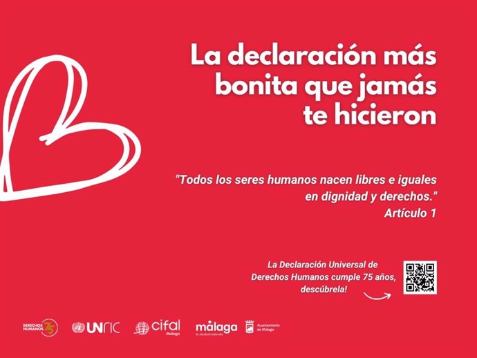 Campaña de la ONU para conmemorar el 75 aniversario de la Declaración de Derechos Humanos.