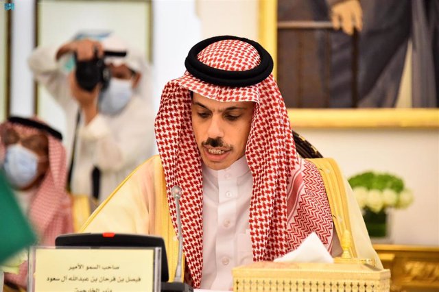 Archivo - El ministro de Exteriores de Arabia Saudí, Faisal bin Farhan 