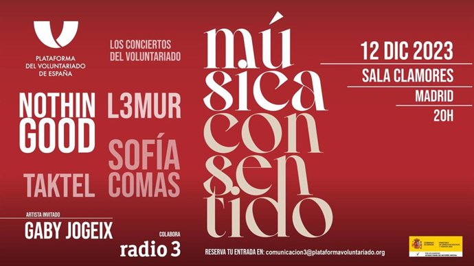 Cartel del concierto MúsicaConSentido.