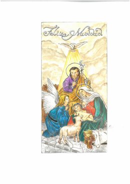 La tarjeta de Diego Suárez, del colegio Santa Teresa de Jesús, será la felicitación del Ayuntamiento de Calahorr