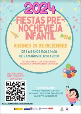 Fiesta de de Nochevieja infantil.