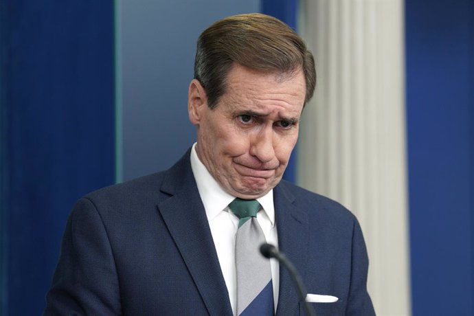 December 6, 2023, Washington, District of Columbia, USA: National Security Council Strategic Communications Coordinator John Kirby speaks during a press briefing in the James S. Brady Press Briefing Room of the White House in Washington, DC on December 6,