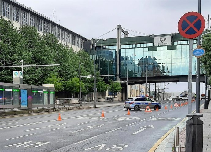 Archivo - Control policial en Bilbao