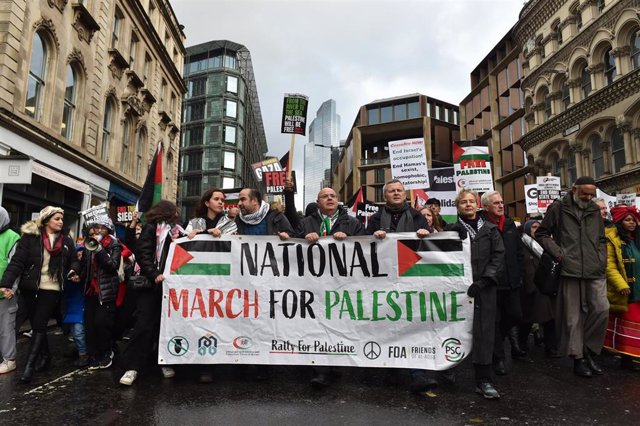 Manifestación propalestina en Londres