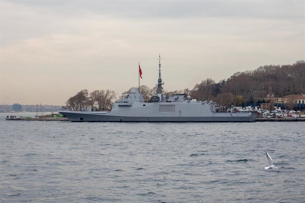 Archivo - Fragata de la Armada francesa en Estambul, Turquía.