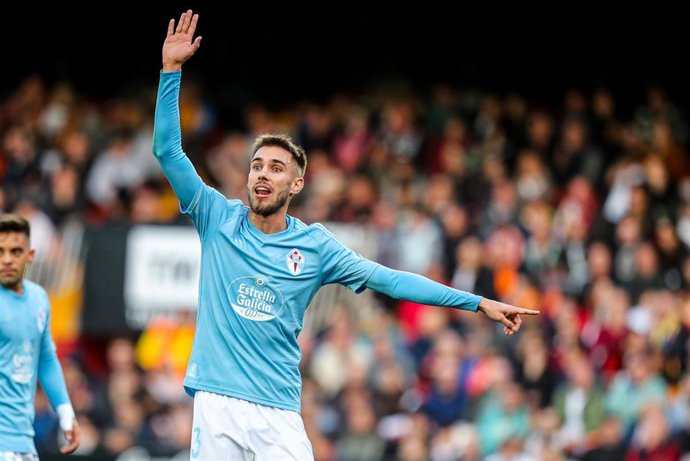 Óscar Mingueza con el Celta de Vigo