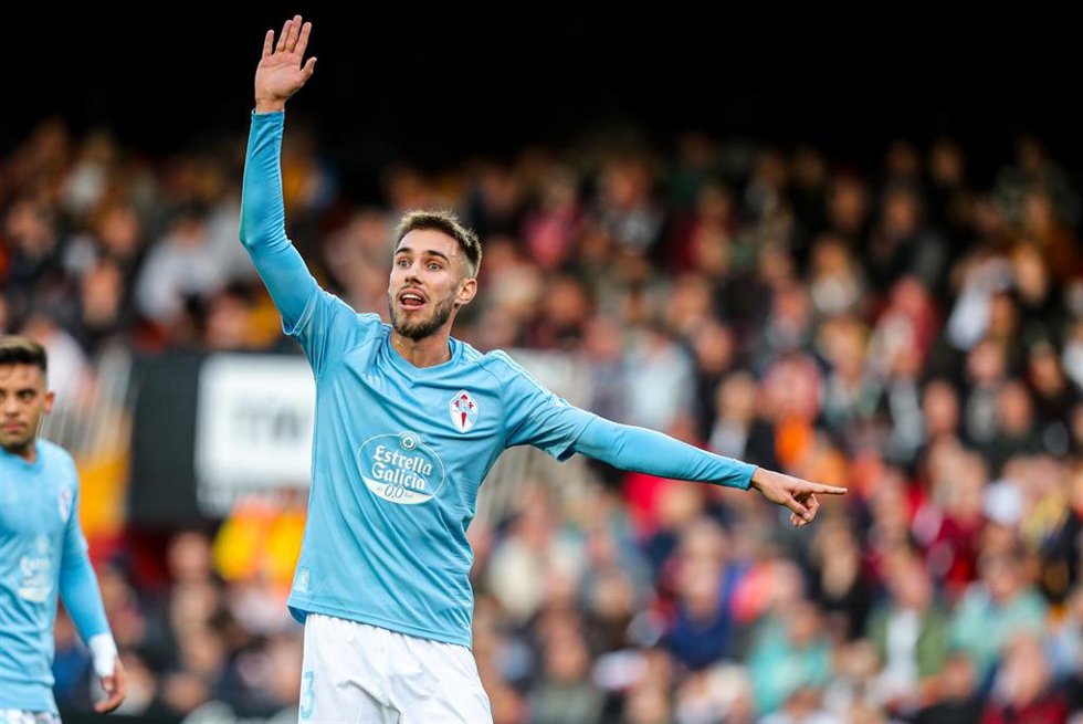 Óscar Mingueza con el Celta de Vigo