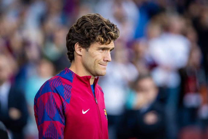 Archivo - Marcos Alonso of FC Barcelona looks on during the UEFA Champions League, Group H, football match played between FC Barcelona and Shakhtar Donetsk at Estadio Olimpico de Montjuic on October 25, 2023, in Barcelona, Spain.