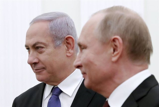 Archivo - Benjamin Netanyahu y Vladimir Putin 