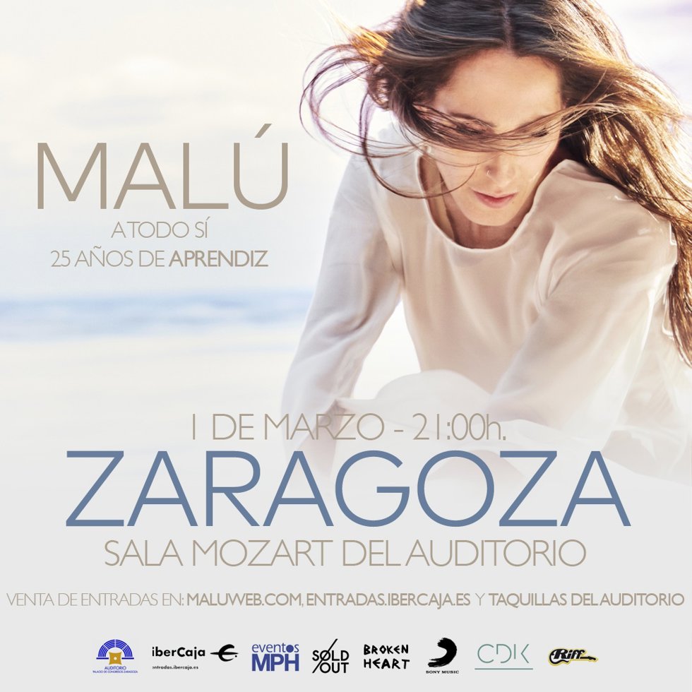 Malú actúa en Zaragoza en marzo de 2024.
