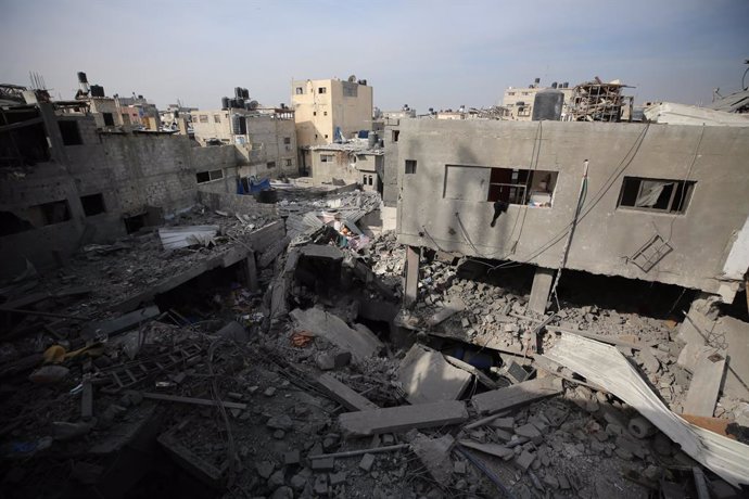 Edificis destruïts a la Franja de Gaza pels bombardejos israelians