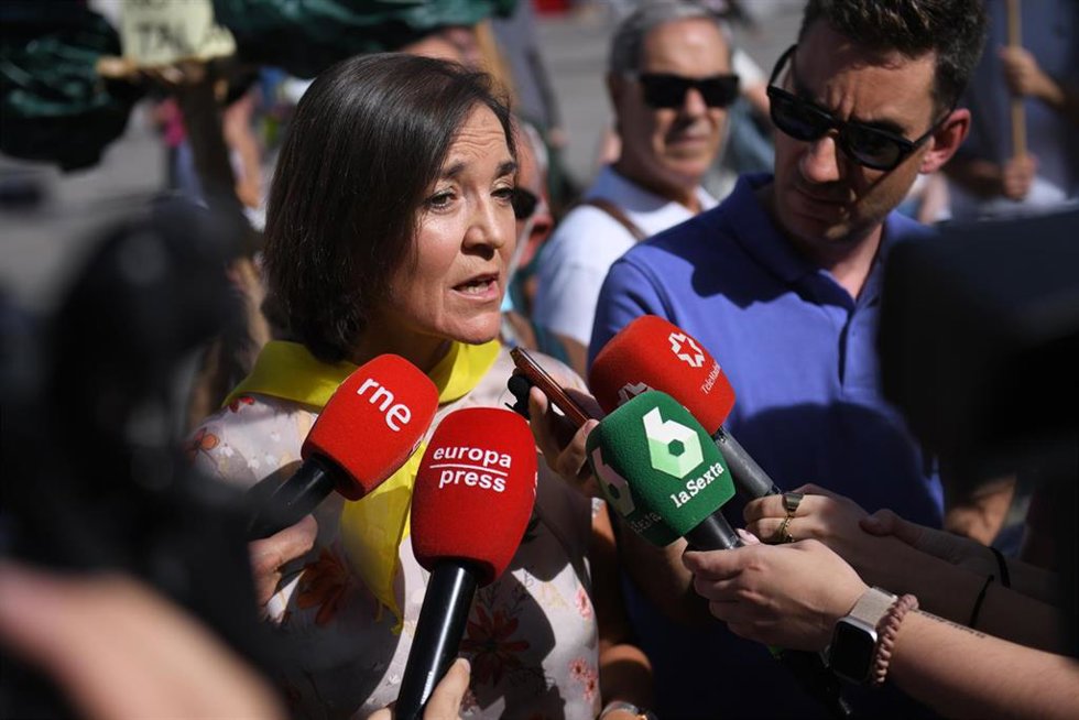 Archivo - La portavoz del Grupo Municipal Socialista en el Ayuntamiento de Madrid, Reyes Maroto
