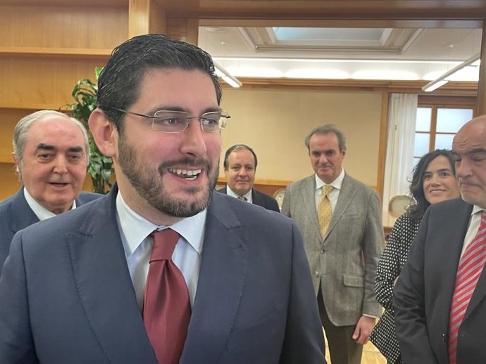 El vicepresidente primero del Gobierno de Aragón y presidente de VOX en Teruel, Alejandro Nolasco.