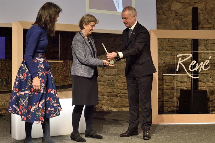 Acto celebrado en el Palacio Villa Suso de Vitoria-Gasteiz, Urkullu y la consejera de Igualdad, Justicia y Políticas Sociales, Nerea Melgosa, entregan el Premio René Cassin 2023