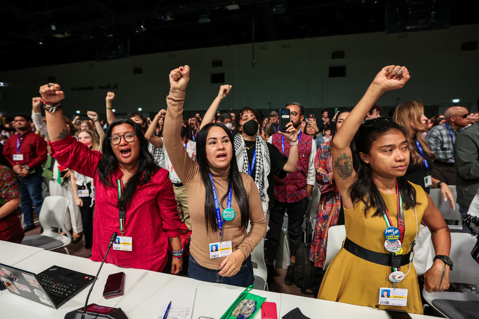 Plenario de la COP28 en Dubái. 
