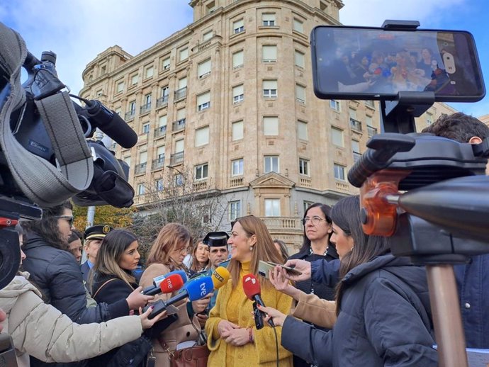 Barcones atiende a los medios en un acto celebrado este lunes en Valladolid.